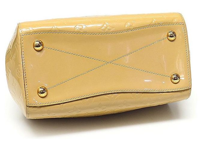 Louis Vuitton Borsa tote Montana in Monogram Vernis Beige Noisette D'oro - vista 4