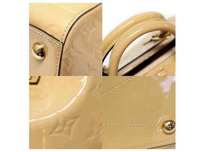Louis Vuitton Borsa tote Montana in Monogram Vernis Beige Noisette D'oro - vista 6