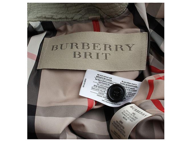 Burberry Abrigo Padding Trench Brit Castaño - vista 3