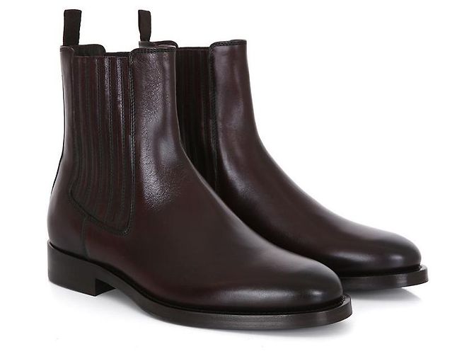 Brunello Cucinelli Stivali Chelsea in mogano Nero - vista 4