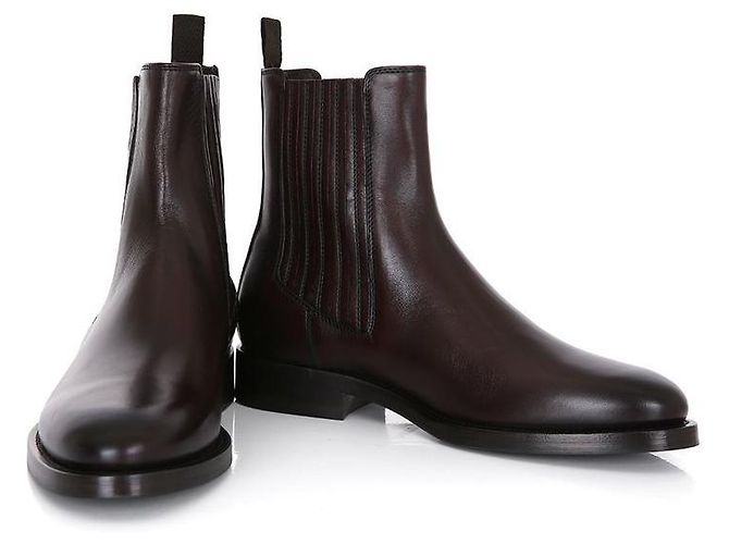 Brunello Cucinelli Stivali Chelsea in mogano Nero - vista 6