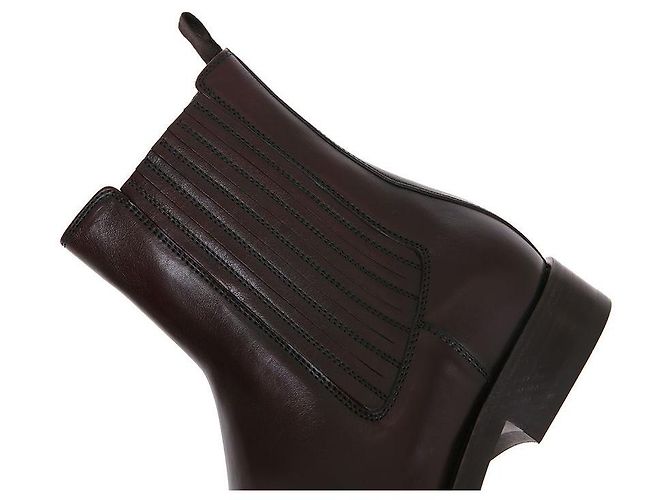 Brunello Cucinelli Stivali Chelsea in mogano Nero - vista 8