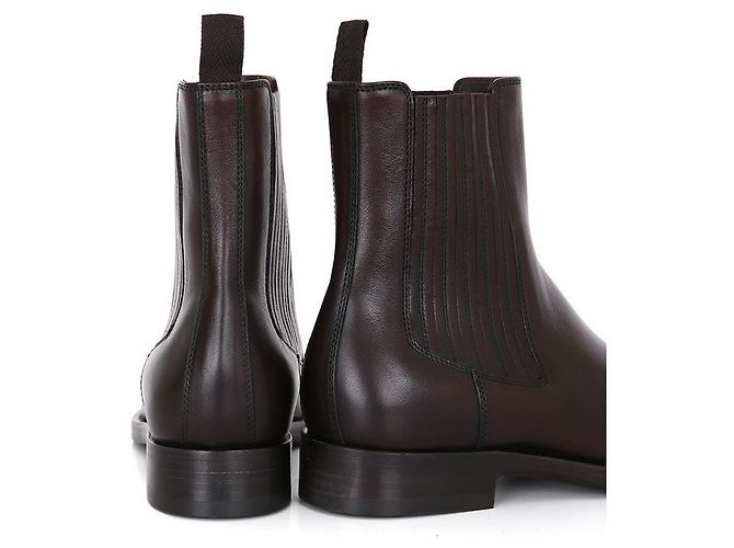 Brunello Cucinelli Stivali Chelsea in mogano Nero - vista 9