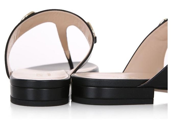 Gucci Sandali infradito in pelle Horsbit Multicolore - vista 11