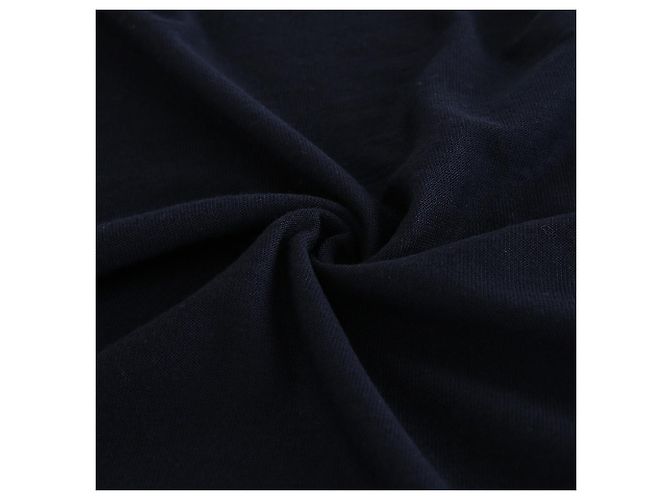 Kiton Navy Wollstrick T-Shirt Blau - Ansicht 7