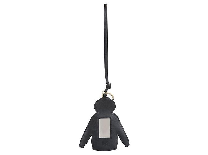 Miu Miu Llave de cuero gris con capucha Plata - vista 3