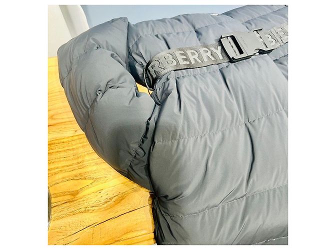Burberry Effingham Long Daunenjacke Blau - Ansicht 3