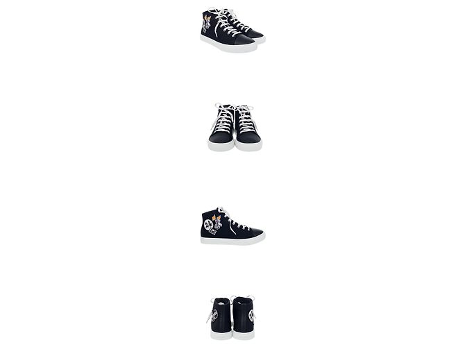 Hermès Sneakers alte Illiko Blu Navy - vista 2
