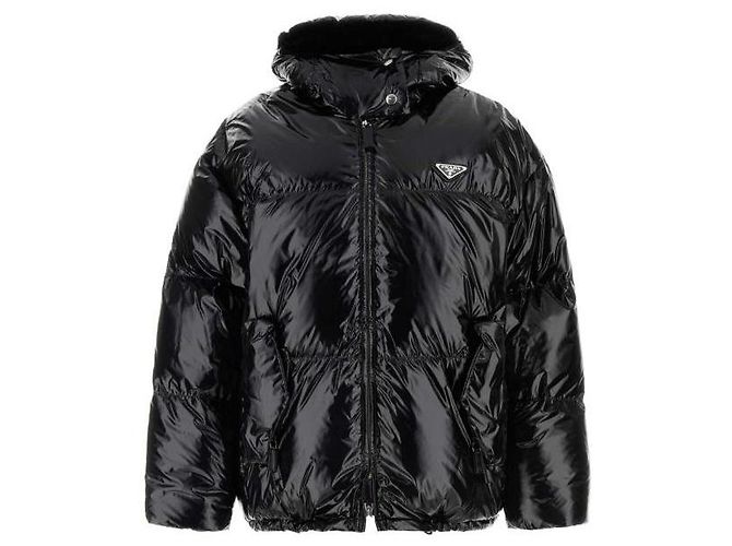 Prada Nylon Daunenjacke Rina Schwarz - Ansicht 4