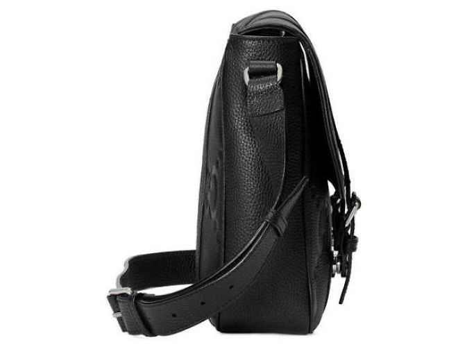 Gucci Borsa Messenger Jumbo GG Media Nero - vista 6