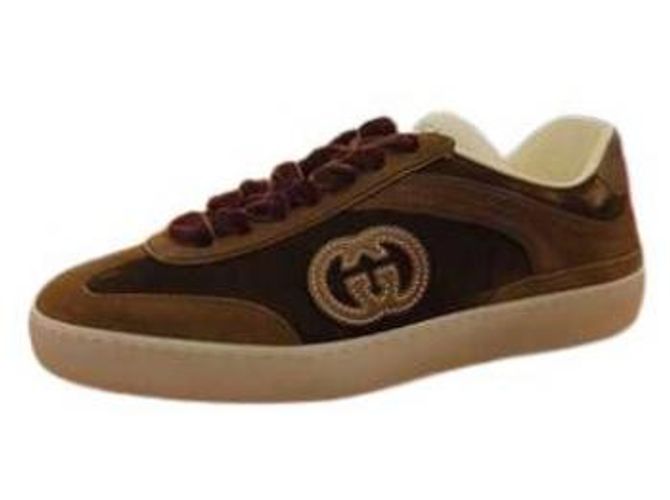 Gucci Sneaker aus Samt Braun - Ansicht 5