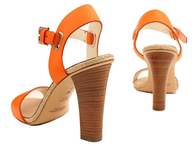 Ralph Lauren Orange Strap Sandale - Ansicht 5