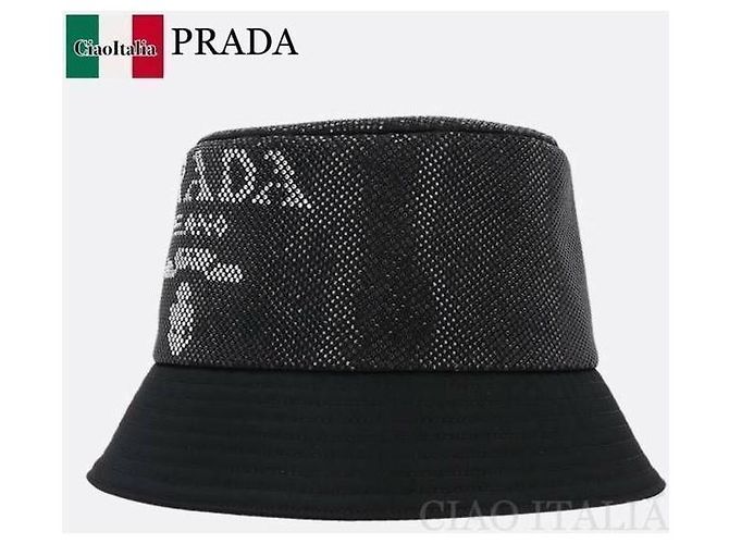Prada Sombrero bucket de nylon con tachuelas - vista 5