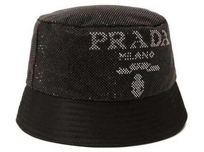 Prada Sombrero bucket de nylon con tachuelas - vista 6