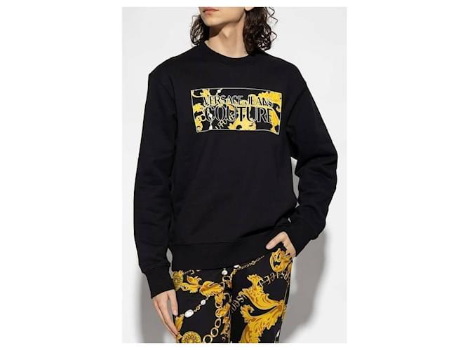 Versace Moleton com logo de pérolas quadradas Preto - vista 6