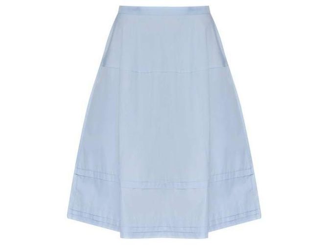 Marni Falda midi acampanada de popelina Azul - vista 4