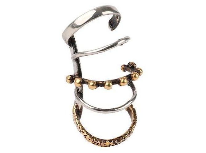 Alexander Mcqueen Ear Cuff Punk Plata - vista 3
