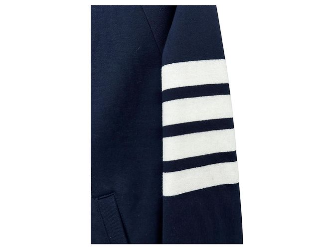 Thom Browne Jaqueta com capuz e zíper para mulheres Azul - vista 3