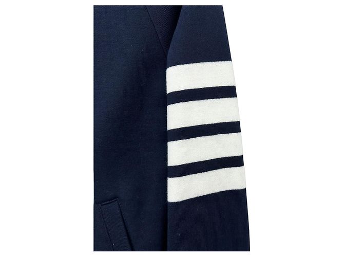 Thom Browne Jaqueta com capuz e zíper para mulheres Azul - vista 8
