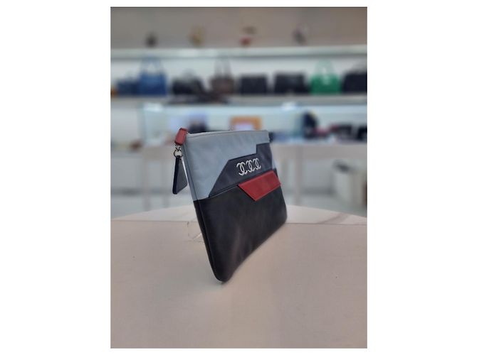 Chanel Bolso de Mano de Cordero Generación Azul - vista 13