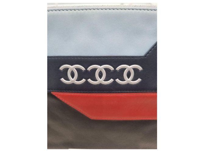 Chanel Bolso de Mano de Cordero Generación Azul - vista 19