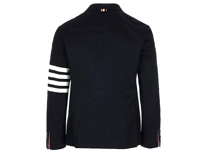 Thom Browne Bar Stripe Unconstructed Jacket Blue - view 5