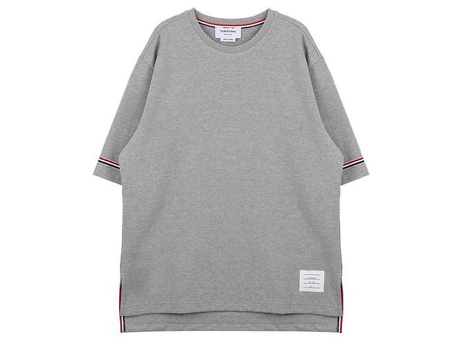 Thom Browne Kurzarm-T-Shirt aus Baumwolle Rugby - Ansicht 4