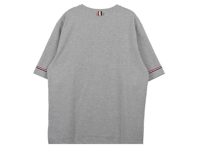 Thom Browne Kurzarm-T-Shirt aus Baumwolle Rugby - Ansicht 5