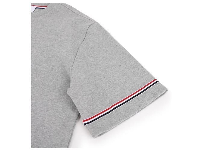 Thom Browne Kurzarm-T-Shirt aus Baumwolle Rugby - Ansicht 8