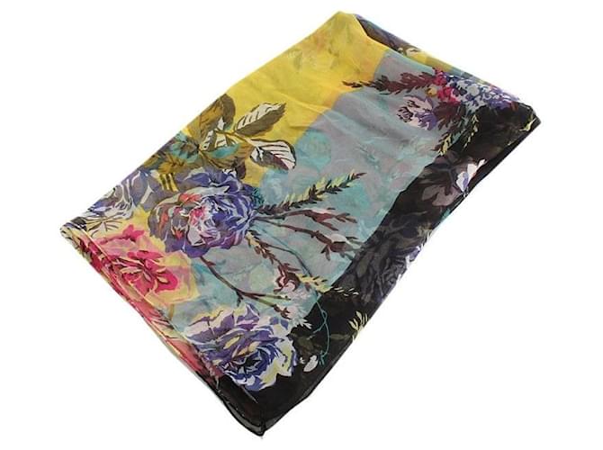 Kenzo Sciarpa lunga in seta con motivo floreale Multicolore - vista 3