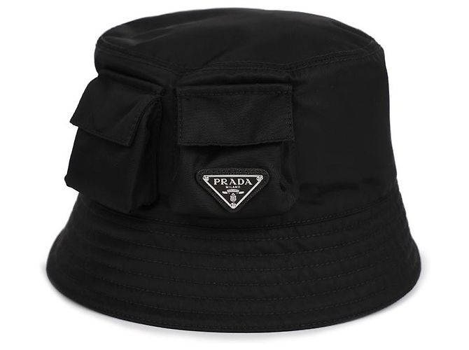 Prada Cappello Bucket in Re-Nylon - vista 4