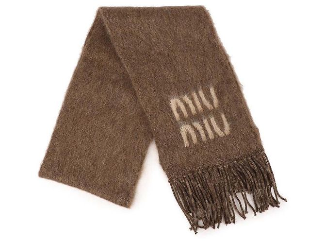 Miu Miu Cachecol de lã e mohair - vista 5