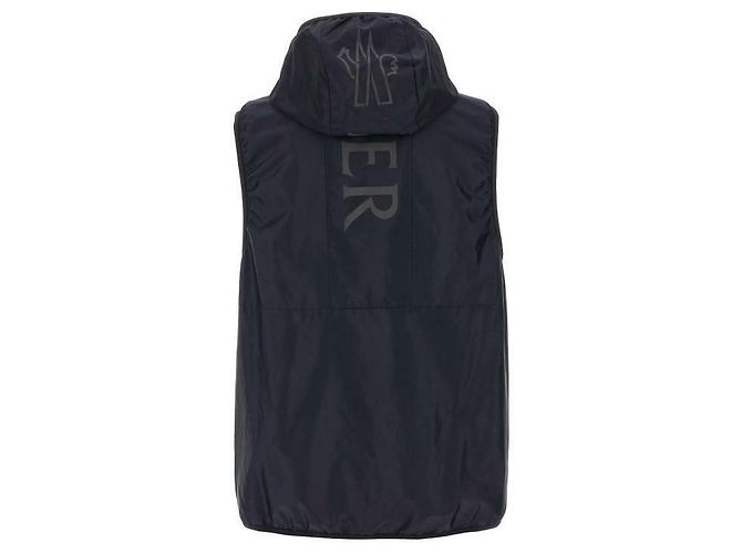 Moncler Gilet con cappuccio Blu - vista 5