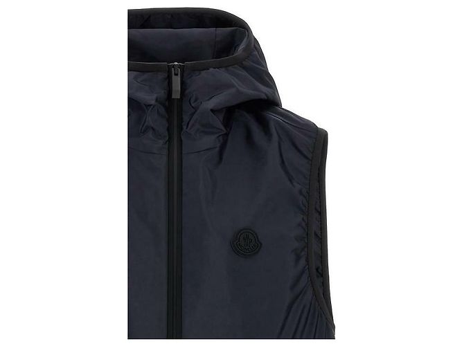 Moncler Gilet con cappuccio Blu - vista 6