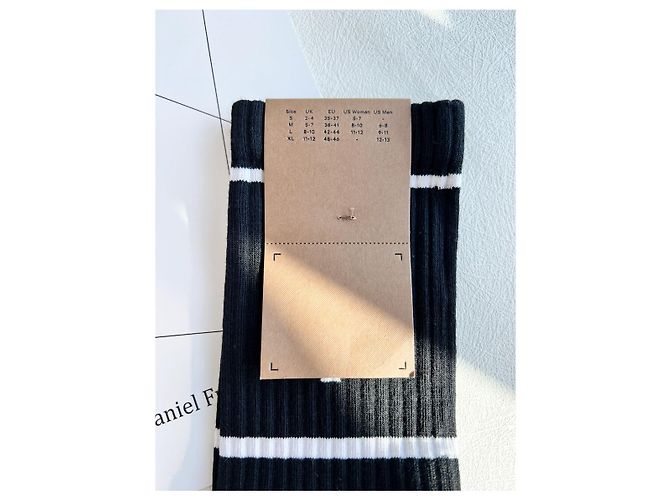 Burberry Calze sportive Monogram TB Nero Bianco - vista 15