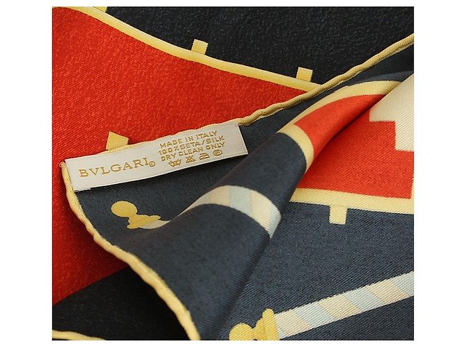 Bulgari Foulard in seta Alhambra Carre Multicolore - vista 3