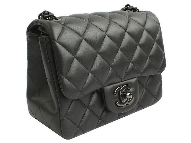 Chanel Mini Crossbody Ramskin Tutto Nero Serie - vista 2