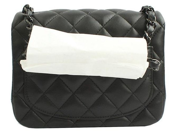 Chanel Mini Crossbody Ramskin Tutto Nero Serie - vista 3