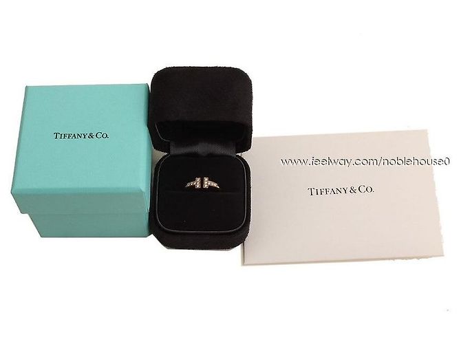 Tiffany & Co Drahtring aus Roségold mit Diamanten Größe Schwarz - Ansicht 5