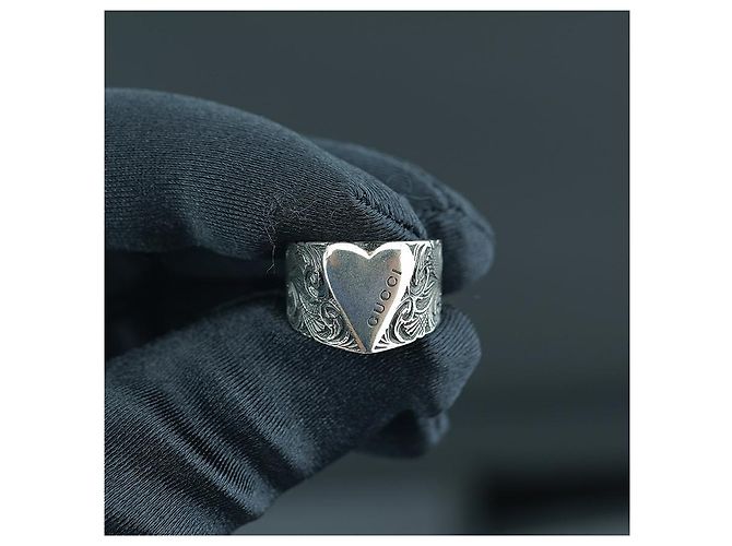 Gucci Anillo de Corazón Negro - vista 10