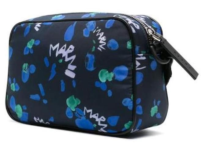 Marni Borsa a tracolla stampata Blu - vista 6