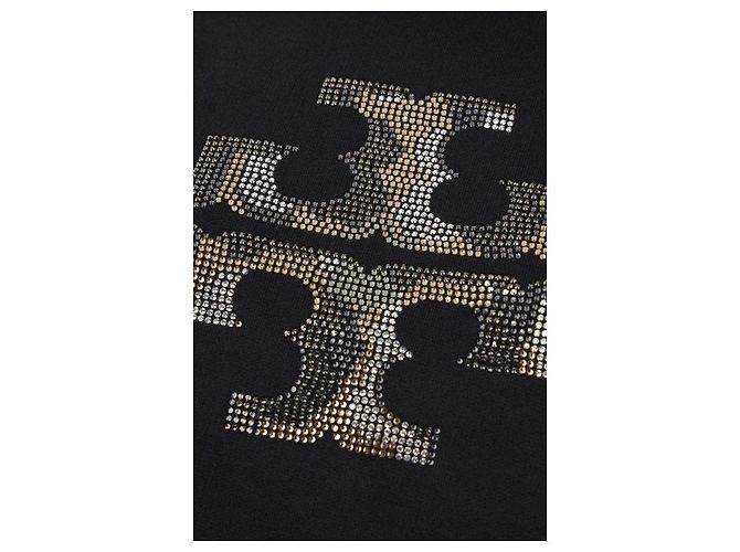 Tory Burch Moleton com logo de cristal Preto - vista 6