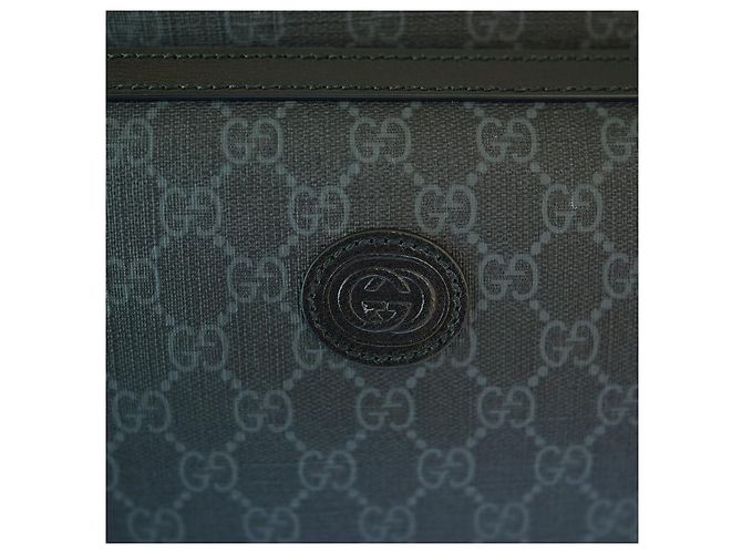 Gucci Borsa da viaggio in tessuto carbone, grande dimensione, unisex Marrone - vista 12