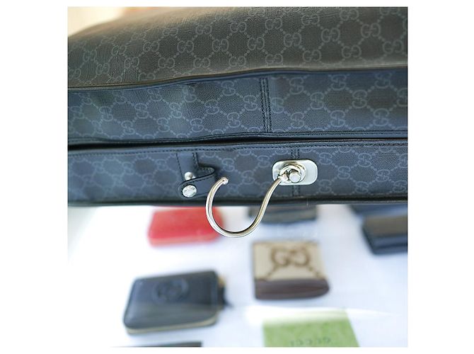 Gucci Borsa da viaggio in tessuto carbone, grande dimensione, unisex Marrone - vista 16
