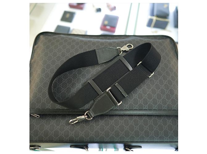 Gucci Borsa da viaggio in tessuto carbone, grande dimensione, unisex Marrone - vista 26