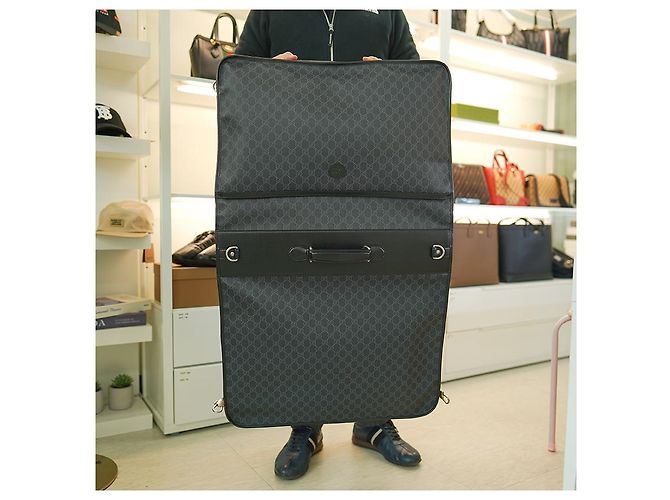 Gucci Borsa da viaggio in tessuto carbone, grande dimensione, unisex Marrone - vista 36