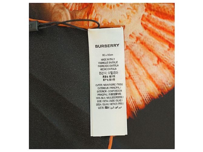 Burberry Bufanda de seda con estampado negro - vista 3