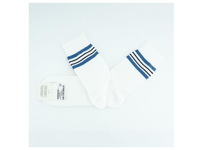 Gucci Calze bianche da uomo in misto cotone jacquard con logo GG Bianco - vista 6