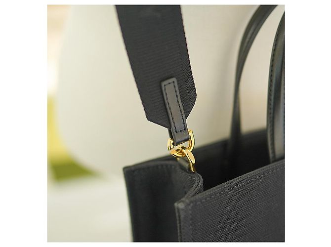 Givenchy Damentasche klein aus schwarzem Canvas, zwei-Wege-Tasche, Luxus-Tasche Weiß - Ansicht 8