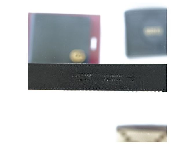 Burberry Damen Gürtel Wendbar aus Leder Camel Schwarz Braun - Ansicht 20